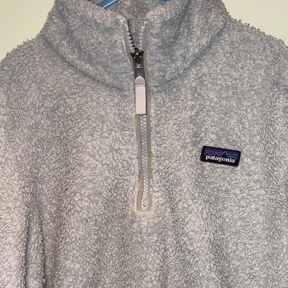 Patagonia Light Gray Los Gatos 1/4 zip fleece - Picture 2 of 5
